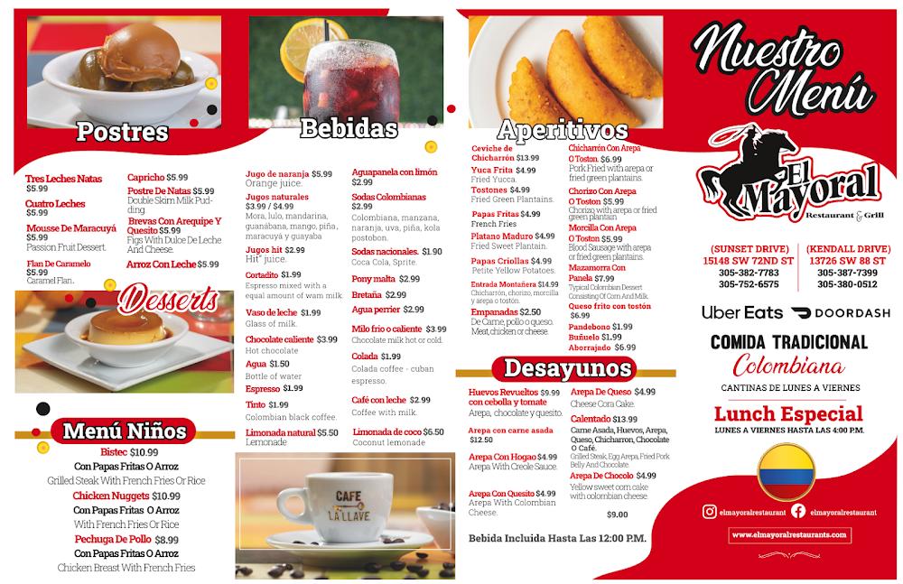 El Mayoral Kendall Dr Menu image 1
