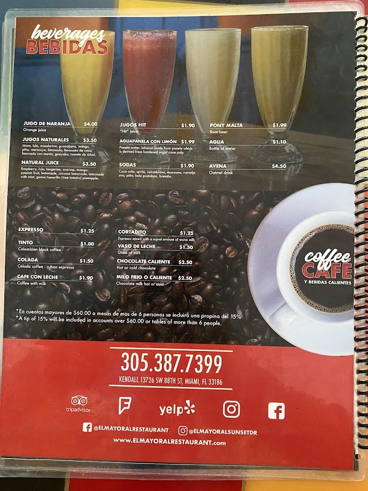 El Mayoral Kendall Dr Menu image 4
